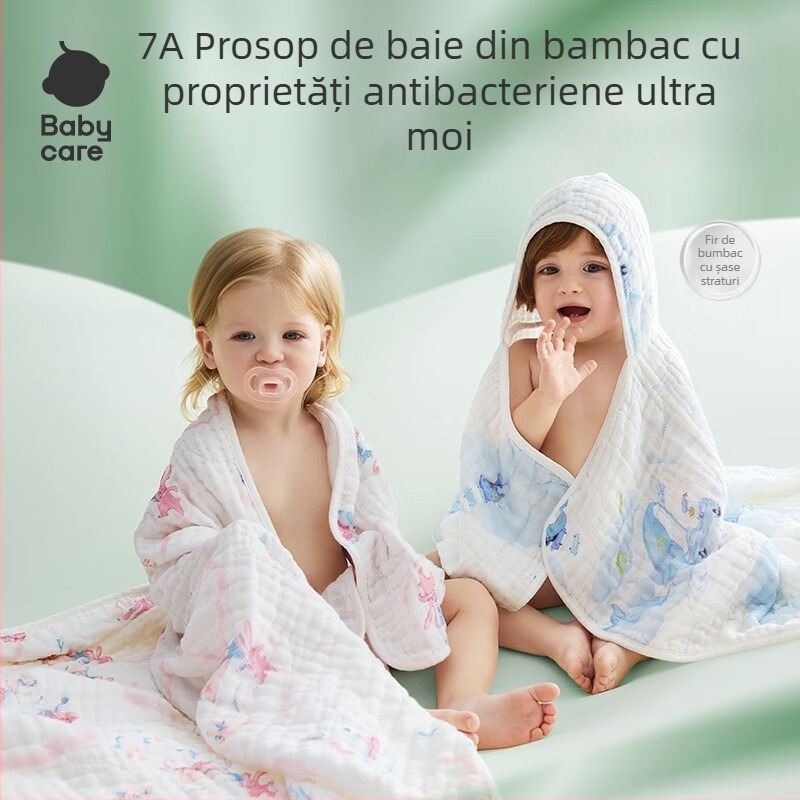 Bc Babycare prosop de baie pentru bebeluți din fibre de bambus