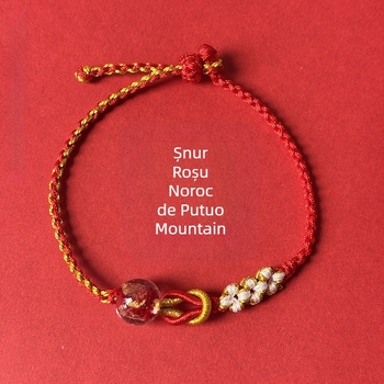 Brățară pentru femei însărcinate – tricotată manual din fir de bumbac, design original, brand Easy to get jewelry, Primăvara 2025