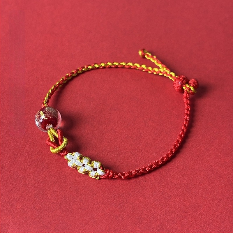 Brățară pentru femei însărcinate – tricotată manual din fir de bumbac, design original, brand Easy to get jewelry, Primăvara 2025