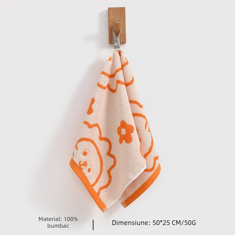 Prosop pentru copii din bumbac 100% pentru față și baie — moale, absorbant, prietenos cu pielea, greutate 50–80 g, fir 21s, Plain weave, W3612