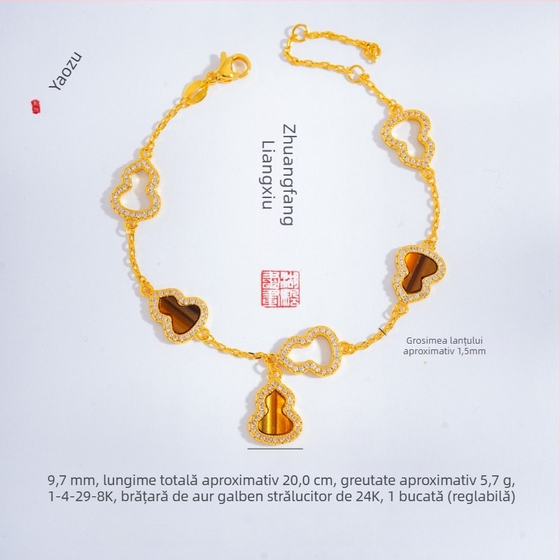 Brățară în formă de dovleac, cu diamante; cupru; finisaj electroplating; stil retro (retro literar); brand P·z accessories