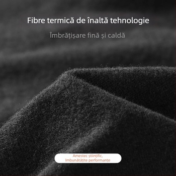 Top termic de iarnă pentru bărbați – bază cu mânecă lungă, lungime pe șolduri, căptușeală micro-catifea, poliester care se usucă rapid 91–95%