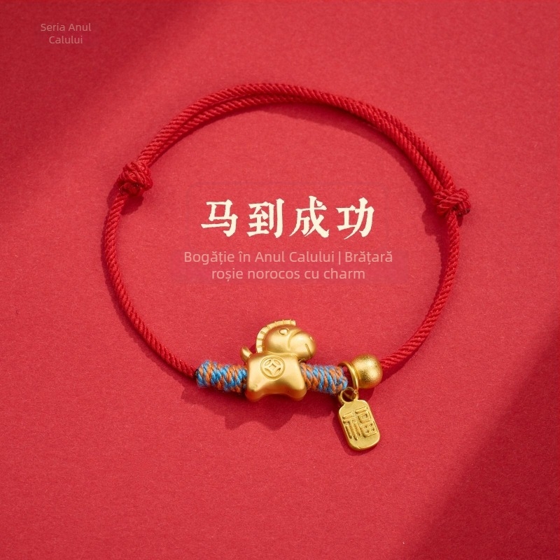 Brățară din șnur, lucrată manual, stil etnic, unisex, iarnă 2025