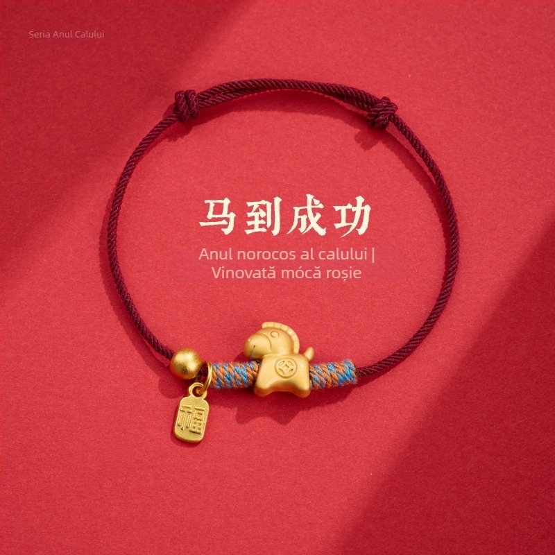 Brățară din șnur, lucrată manual, stil etnic, unisex, iarnă 2025