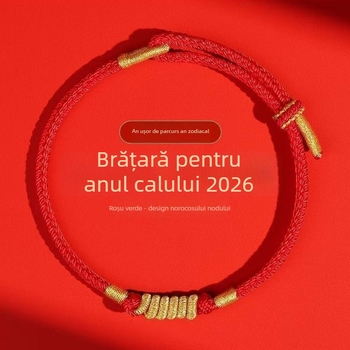 Brățară din cord, țesută manual, stil etnic, unisex; tehnică de țesut, lansare toamna 2025; ambalare individuală.