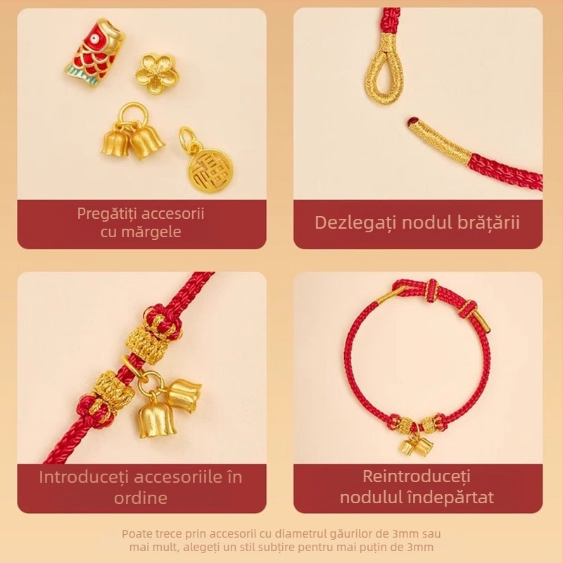 Brățară din șnur, țesută manual – stil etnic, unisex, DIY semi-finisă, toamna 2025