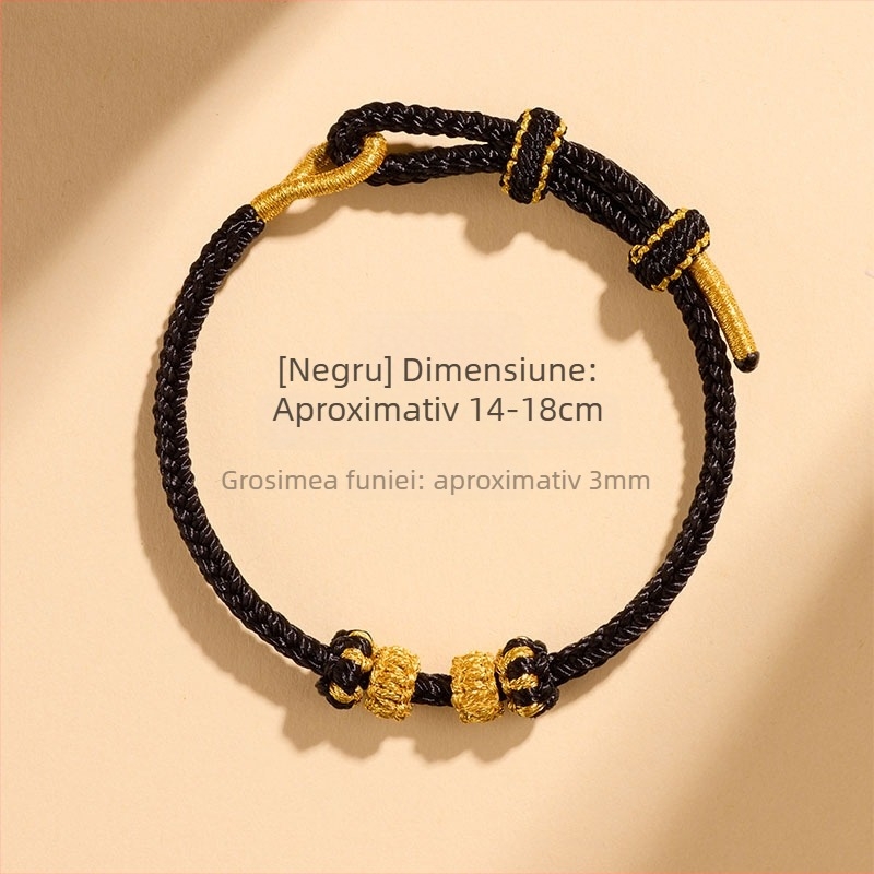 Brățară din șnur, țesută manual – stil etnic, unisex, DIY semi-finisă, toamna 2025