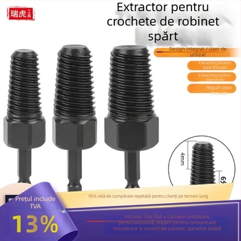 Extractor filet rupt pentru robinet – oțel 45, format britanic, 1 kit, pentru conducte de apă menajere