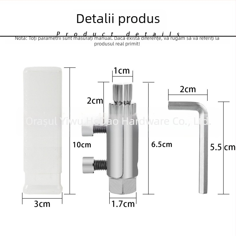 Hedaohardware Set de unelte demontare – 5 piese, extractoare universale pentru filete la robinete și țevi, materiale PP/TPR/oțel carbon