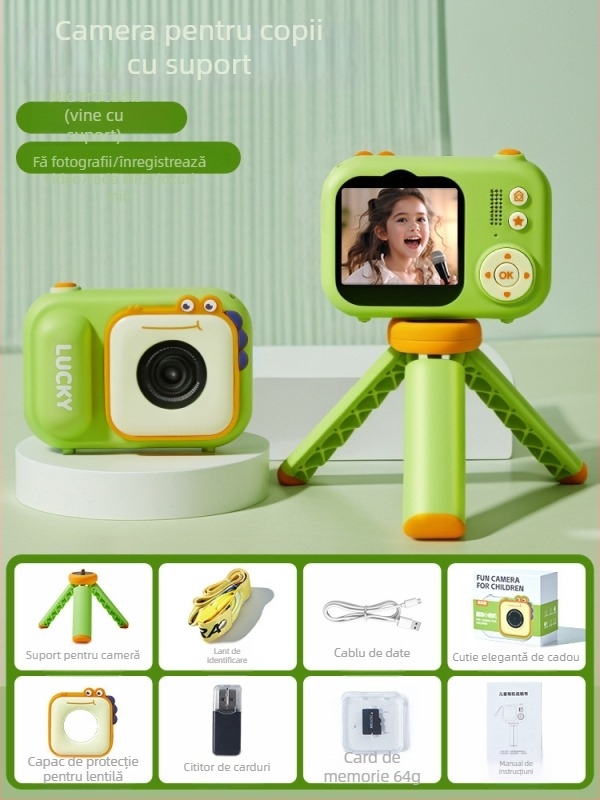 Camera pentru copii Lelefish – cameră digitală pentru joc de rol și fotografiere, 4–6 ani