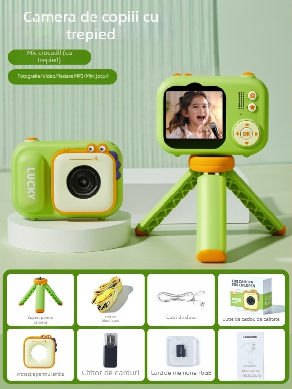 Camera pentru copii Lelefish – cameră digitală pentru joc de rol și fotografiere, 4–6 ani