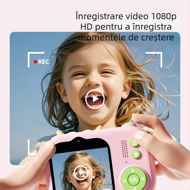 Camera pentru copii Lelefish – cameră digitală pentru joc de rol și fotografiere, 4–6 ani