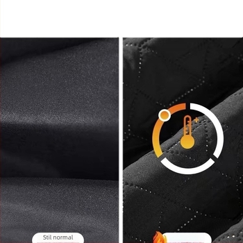 Geacă bărbătească cu guler înalt și fermoar – croială slim, material rezistent la uzură, buzunare laterale