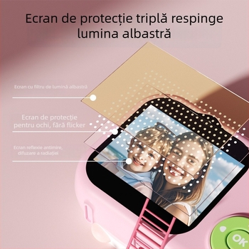 Lelefish Cameră pentru copii pentru fotografii și videoclipuri – jucărie educativă pentru 4–6 ani, din plastic, dezvoltă vederea și coordonarea mână-ochi