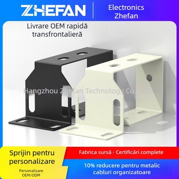 Inel metalic pentru gestionarea cablurilor în dulapuri, Zhefan, oțel laminat la rece, pentru cablare și distribuție