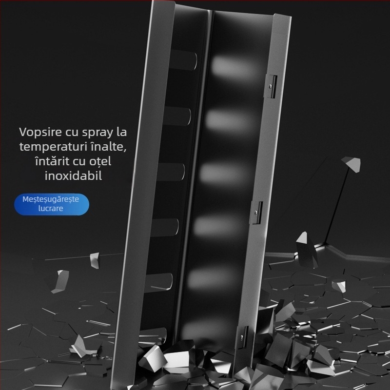 Rack de gestionare a cablurilor sub birou, din fier, organizator de cabluri pentru cabluri de birou, pentru suport de flori, protecție împotriva prafului