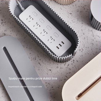 Cutie ascunsă de gestionare a cablurilor pentru birou - plastic, stil pastoral, depozitare pe birou, categorie: alte unelte de organizare și protecție împotriva prafului, lansare în 2025