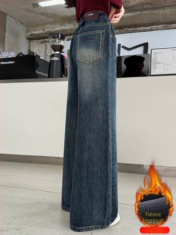 Pantaloni pentru fete iarnă cu căptușeală fleece - talie înaltă, talie elastică, culoare solidă, pentru copii peste 8 ani.