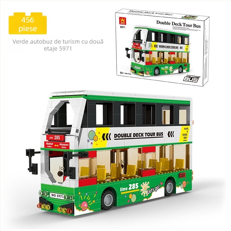 Placă de bază pentru drumuri din blocuri de construcție, compatibilă cu LEGO blocuri mari, ABS, 100–200 piese, pentru vârsta 7–14 ani