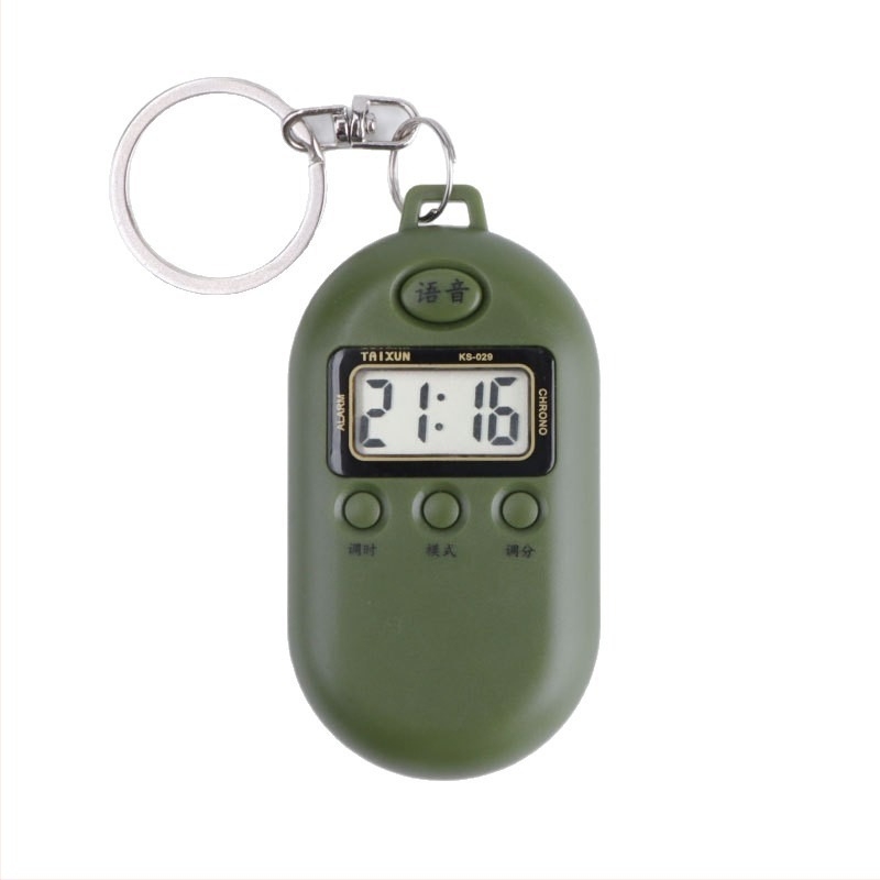 Ceas electronic pentru bătrâni cu difuzie vocală puternică, control tactil, afișaj numeric, cadran oval, carcasă din plastic