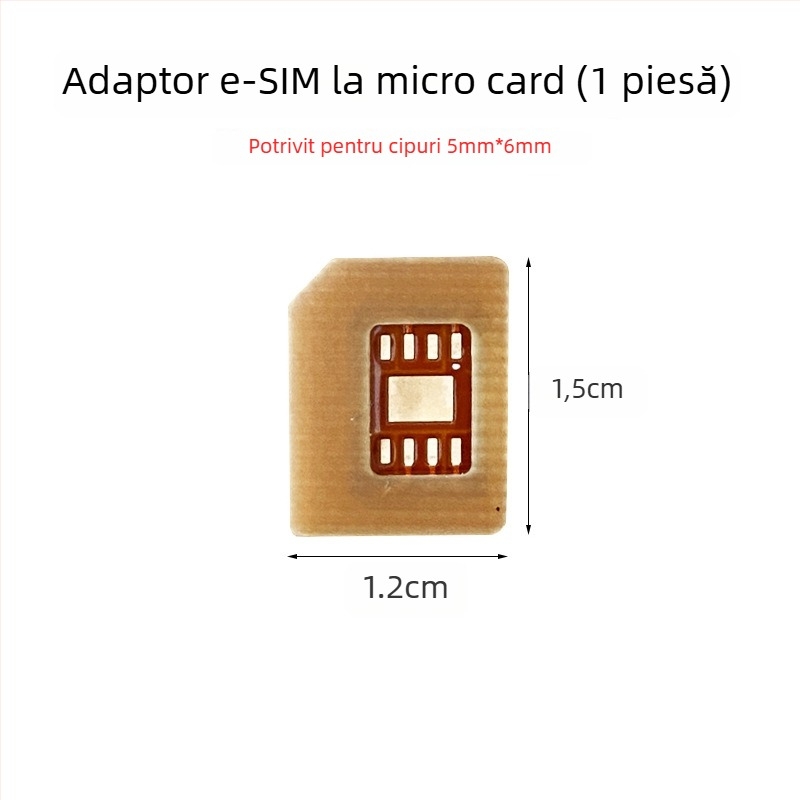 Placă adaptor pentru smartwatch: eSIM către Nano-SIM, rezistentă la temperaturi înalte, kit DIY, interfață USB 1.1