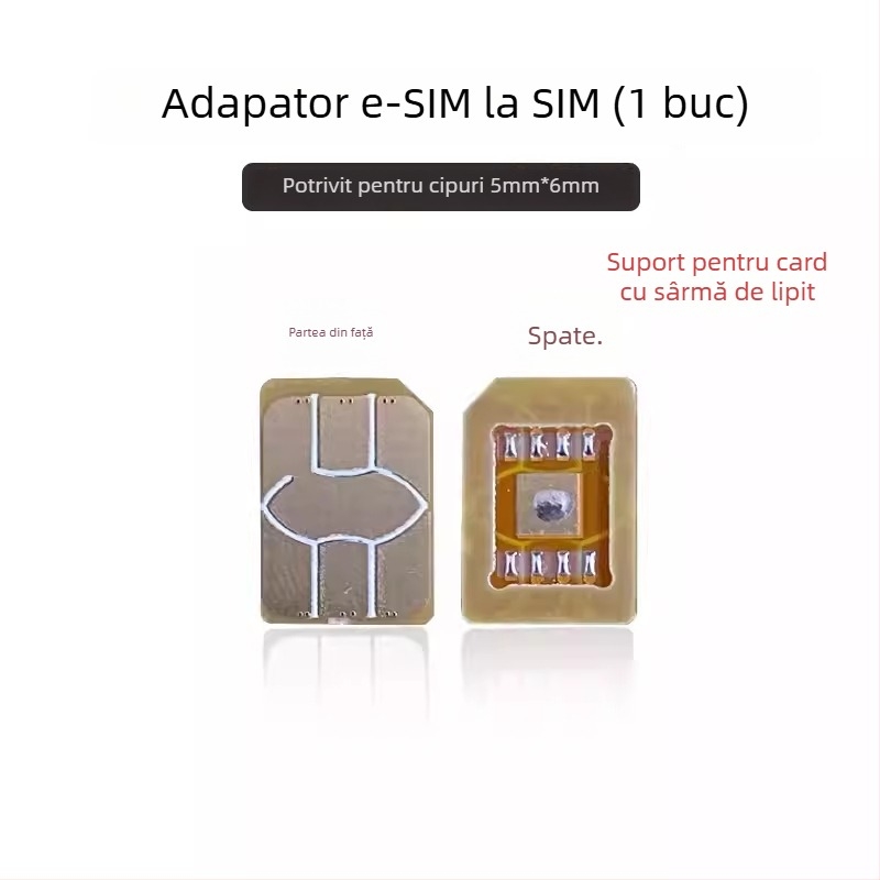 Adaptor eSIM către nano SIM pentru ceas inteligent, rezistent la temperaturi înalte, montaj extern, interfață USB 1.1, OEM disponibil