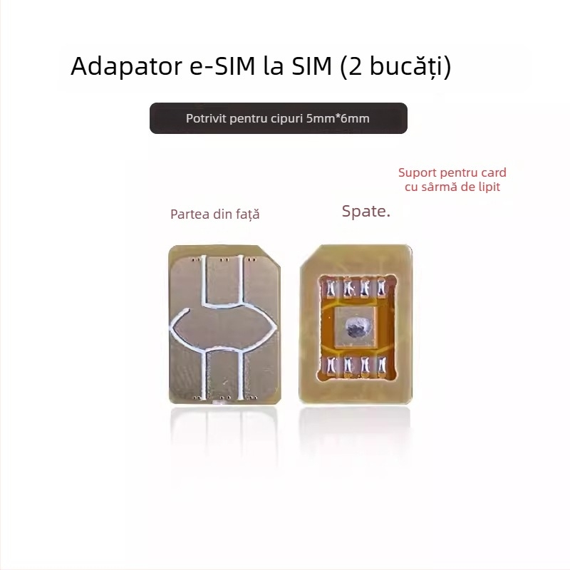 Adaptor eSIM către nano SIM pentru ceas inteligent, rezistent la temperaturi înalte, montaj extern, interfață USB 1.1, OEM disponibil