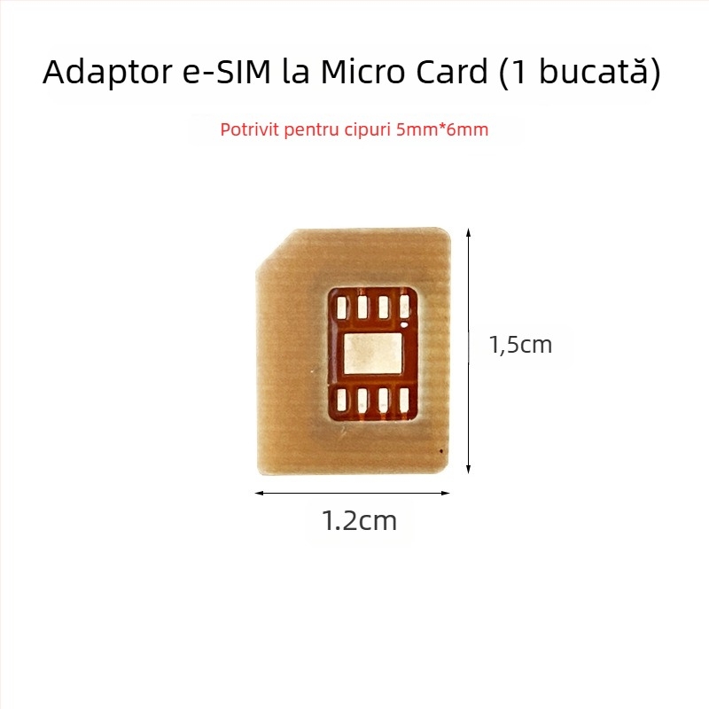Adaptor eSIM către nano SIM pentru ceas inteligent, rezistent la temperaturi înalte, montaj extern, interfață USB 1.1, OEM disponibil