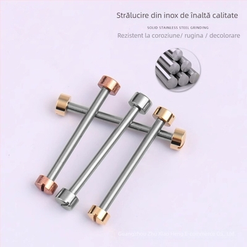 Youheng Șurub-ax pentru curea de ceas din oțel inoxidabil, cap conic, element de conectare, Nr. 1