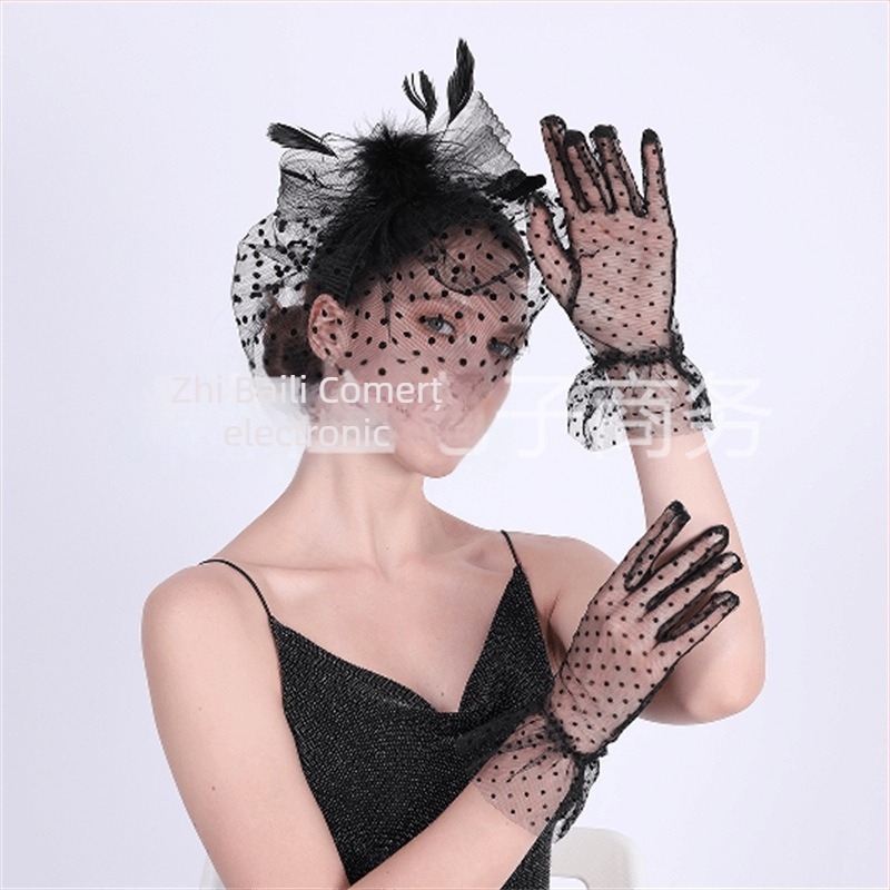 Accesoriu pentru păr de mireasă – Pene, Stil antic, Tricotat manual, Formă picătură, Cod producție Eway-08