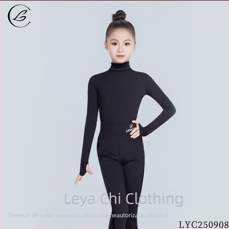 Îmbrăcăminte de dans latino pentru fete, copii și adulți – Iarnă 2025, material Crystal Hemp, Poliester 90–95%, stil dulce, stil urban elegant pentru purtare zilnică