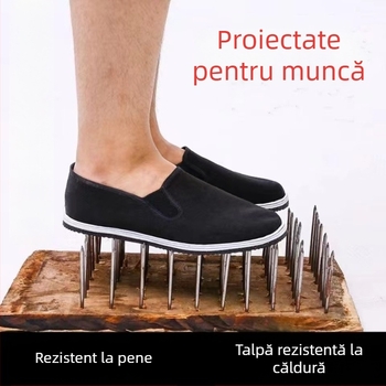 Pantofi din pânză unisex, talpă din cauciuc, vârf rotund, toc mic 1-3 cm