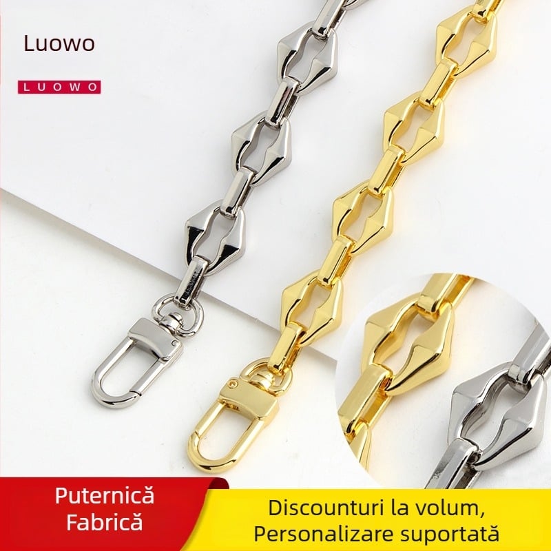 Geantă din metal cu curea pentru umăr, rezistentă la uzură, culoare solidă, vara 2023