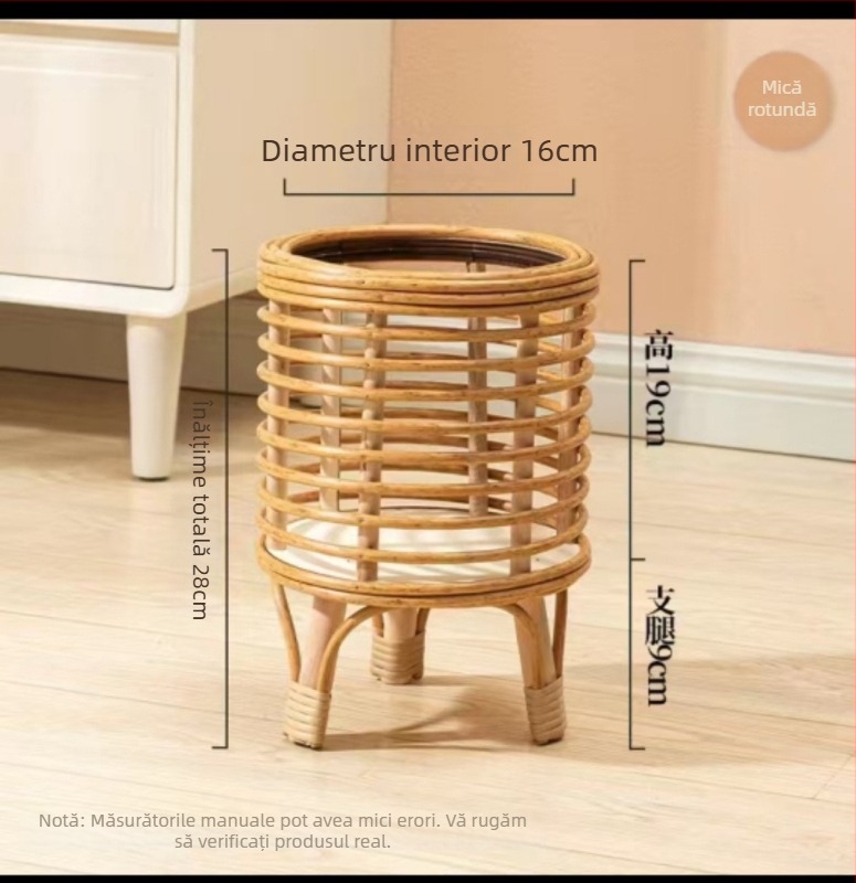 Ghiveci împletit în stil european pentru interior, decor pentru balcon, material din rășină, proces de fabricație din rășină, marcă: Altele