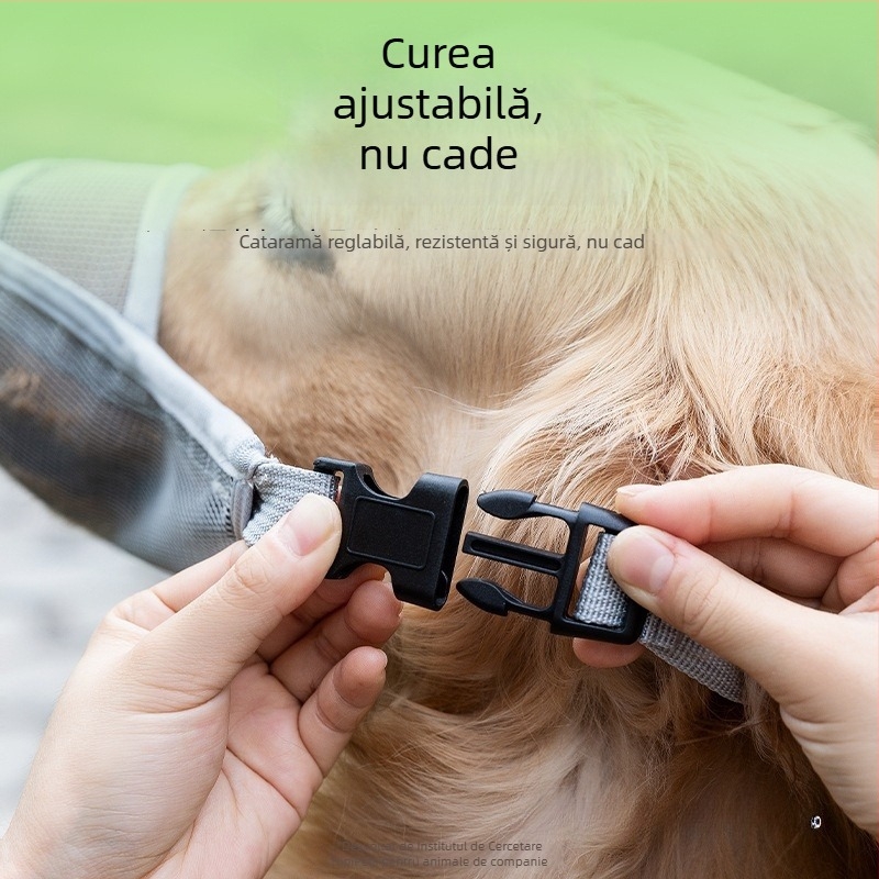 Botniță de câine din plasă respirabilă, anti-mușcare, anti-lătrat, anti-lingere (Material: Altul; Categorie: Altă; Import: Nu; Autorizare IP: Nu)