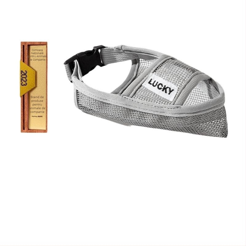 Botniță de câine din plasă respirabilă, anti-mușcare, anti-lătrat, anti-lingere (Material: Altul; Categorie: Altă; Import: Nu; Autorizare IP: Nu)