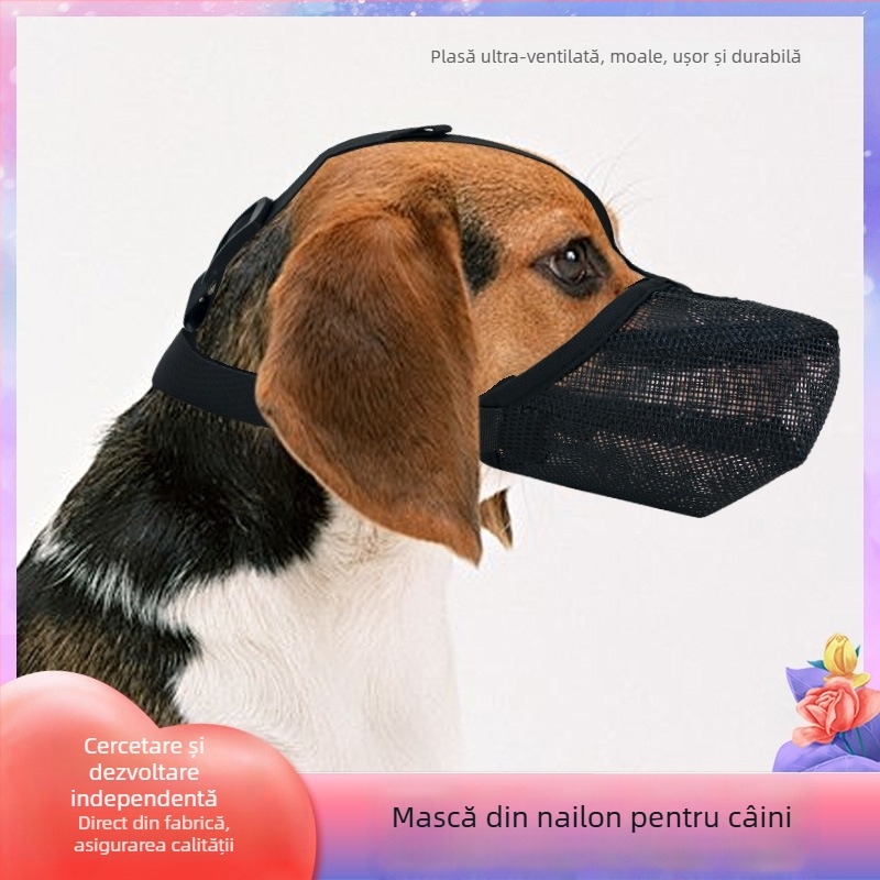 Muzzle din silicon pentru câini – respirabil, controlul lătratului și al mușcăturilor, ambalaj 10+ bucăți, export transfrontalier exclusiv