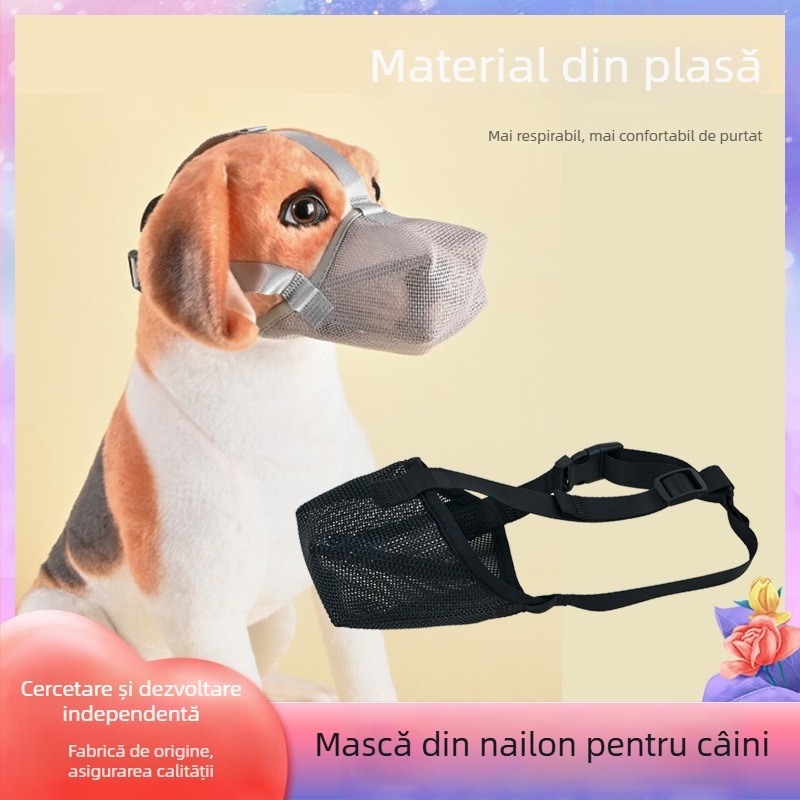 Muzzle din silicon pentru câini – respirabil, controlul lătratului și al mușcăturilor, ambalaj 10+ bucăți, export transfrontalier exclusiv