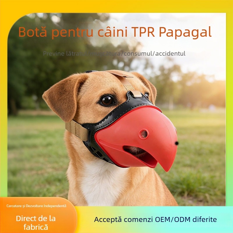 Mască pentru bot de câine din silicon – anti- mușcătură și anti-lătrat, dispozitiv de antrenament pentru câini mici și mari, impermeabil