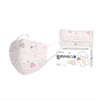 Doctor Chu mască pediatrică medicală — de unică folosinţă, material: textil netesut + Meltblown, stil: desenat manual