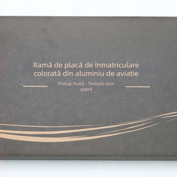 Cutie pentru rama plăcii de înmatriculare a mașinii, tavă personalizabilă, brand Ou Chang, compatibilă cu suportul plăcilor.