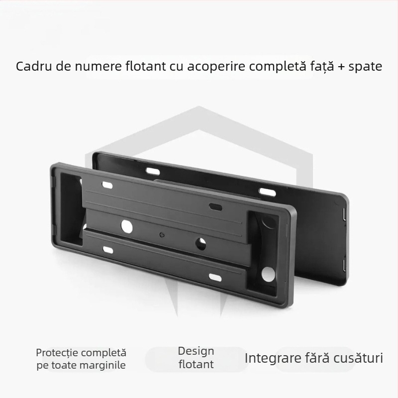 Suport suspendat pentru plăcuța de înmatriculare cu acoperire completă pentru Tesla Model Y și Model 3 (versiune nouă) - plastic, brand LANT