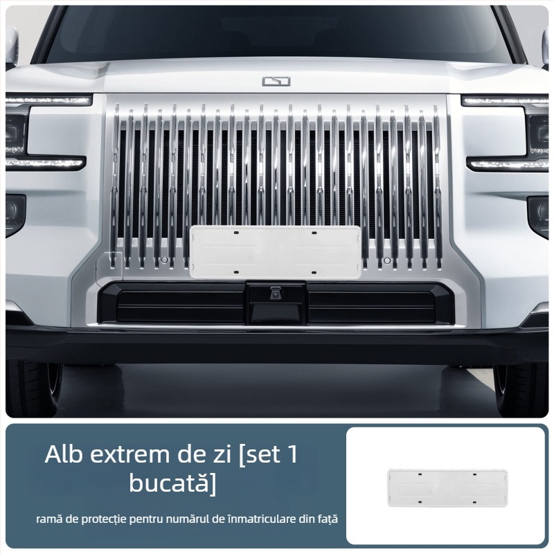 Ramă de protecție pentru plăcuța de înmatriculare Zeekr 9X, aliaj de aluminiu, șuruburi incluse