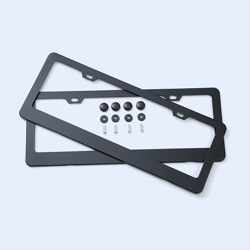 Ramă pentru plăcuța de înmatriculare din aliaj de aluminiu, cu model fibră de carbon, Modelul 07, pentru sedan filipinez