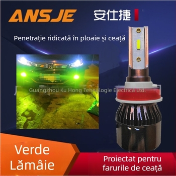 Faroane LED de ceață H11 pentru mașină, 12V, 38W, 3000 lm, IP68