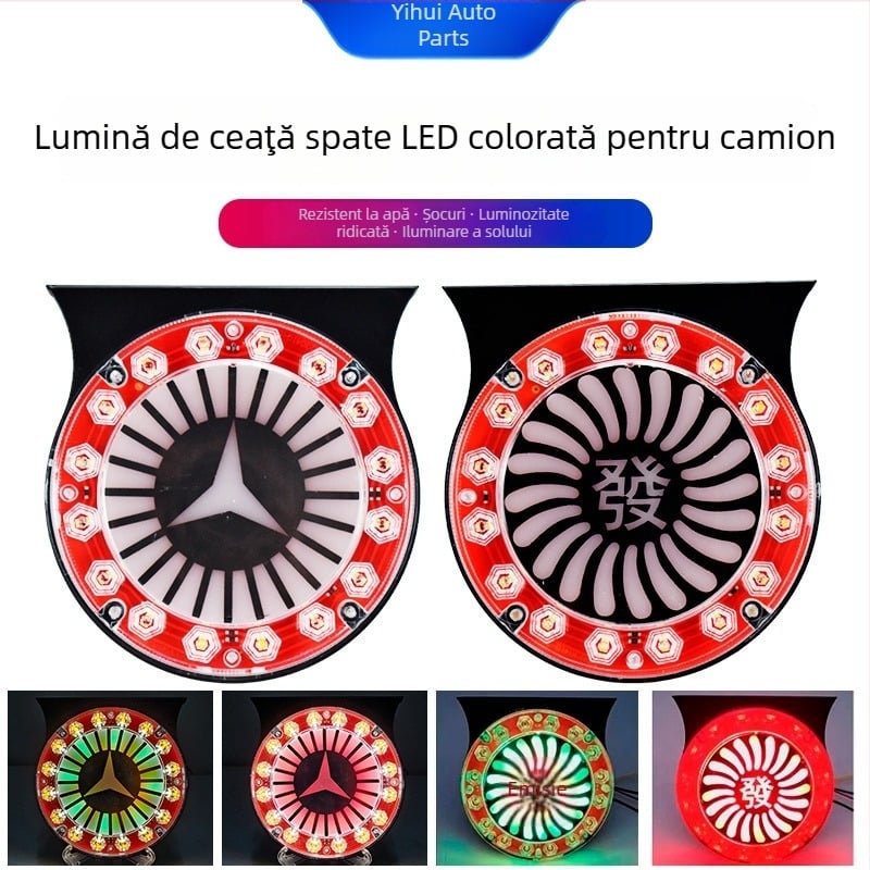 Lumină de ceață spate pentru camion, carcasă din ABS, marcă Yi Hui, model Get Rich Flash Fog Lights