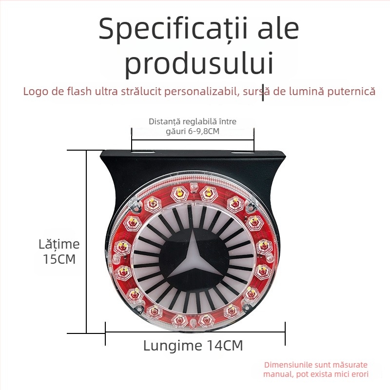 Lumină de ceață spate pentru camion, carcasă din ABS, marcă Yi Hui, model Get Rich Flash Fog Lights