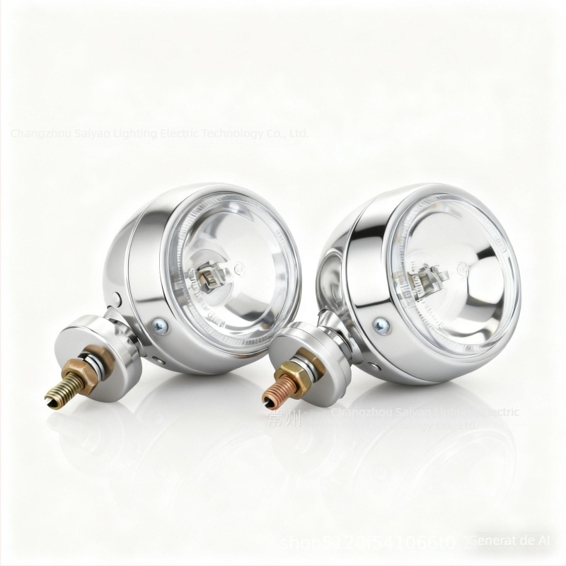 SY318 far de ceață frontal rotund, 55-75W, 12/24V, halogen