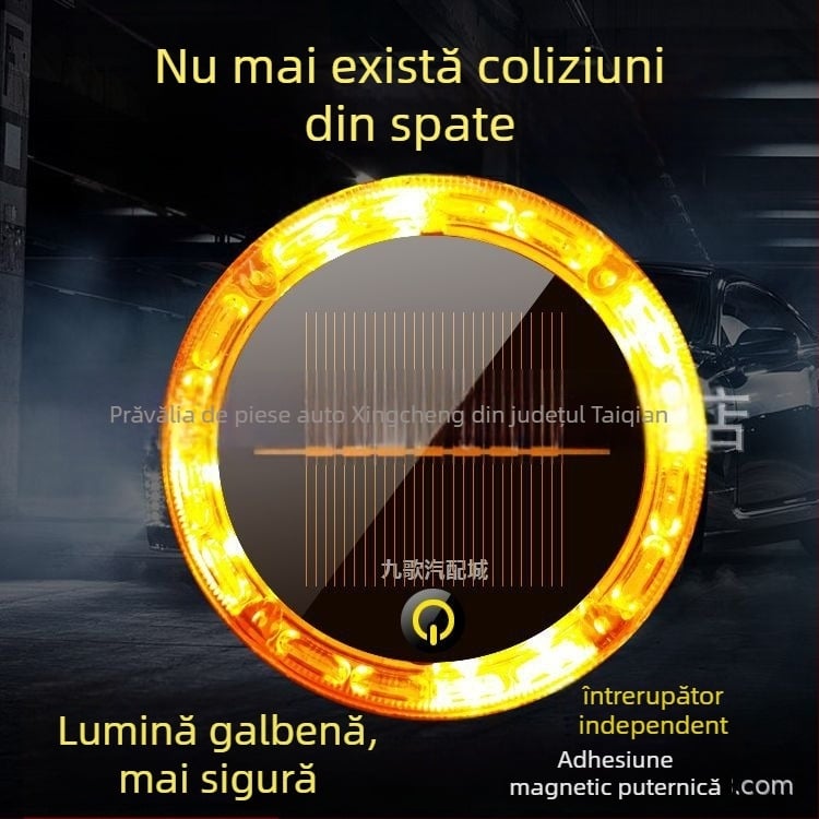 Lumină LED pentru farul de spate, alimentare solară, fără cabluri, tensiune universală