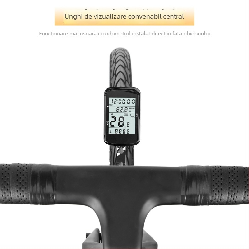 NEWBOLER Lumină pentru bicicletă cu telecomandă fără fir, fascicul High/Low cu linie de tăiere, montaj atârnat sub far, pentru nocturnă pe drum și MTB